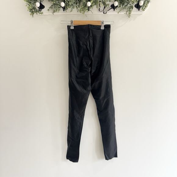 Commando Control Faux Leather Legging Black High Waist Stretchy Medium - Picture 5 of 5